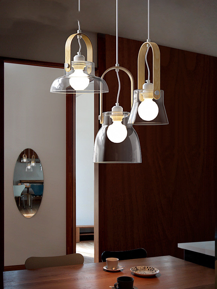 Glass Ring Bar Chandelier