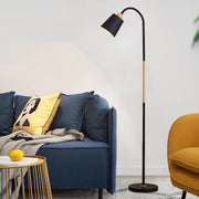 Black Iron Reading Floor Lamp