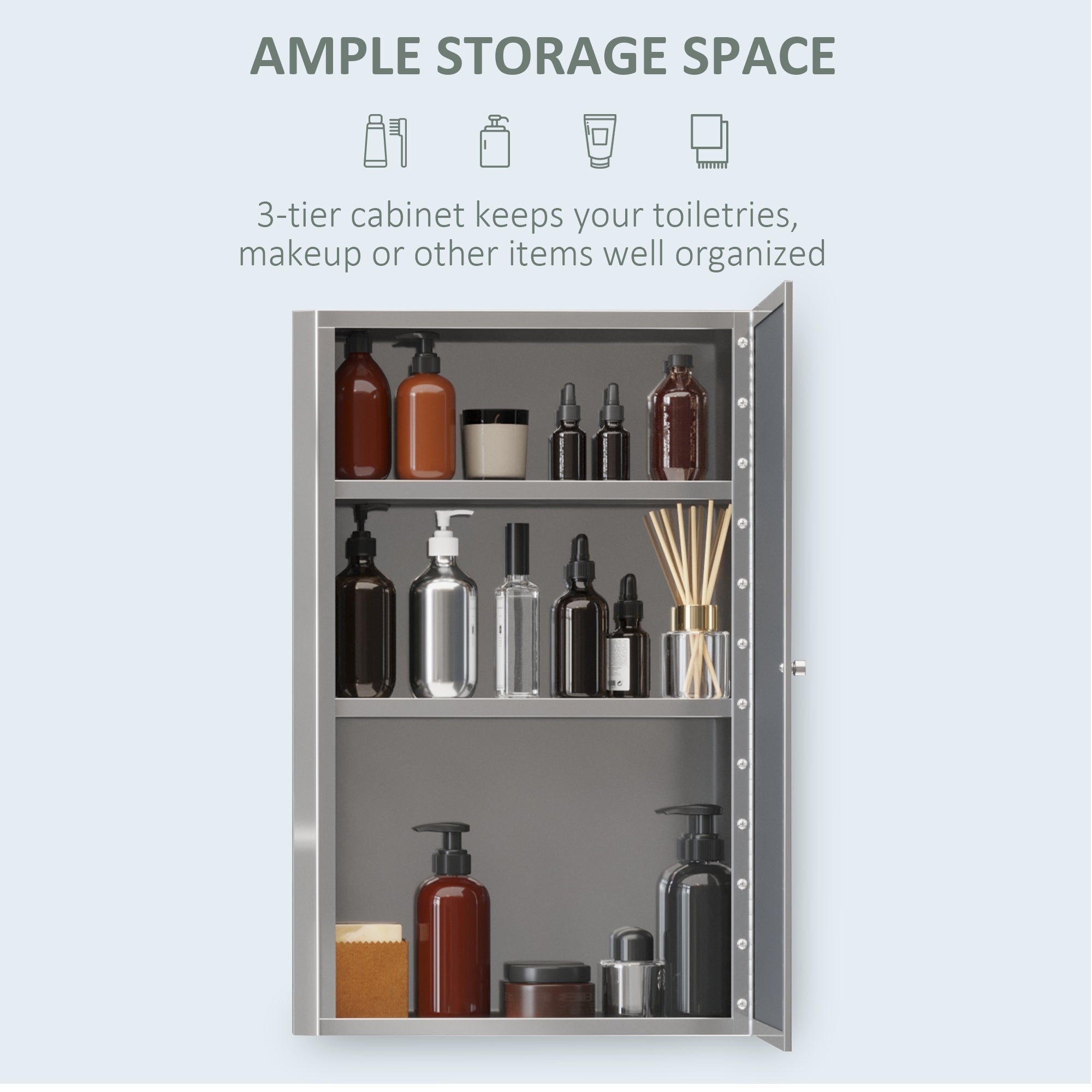 Modern Mirrored Bathroom Cabinet