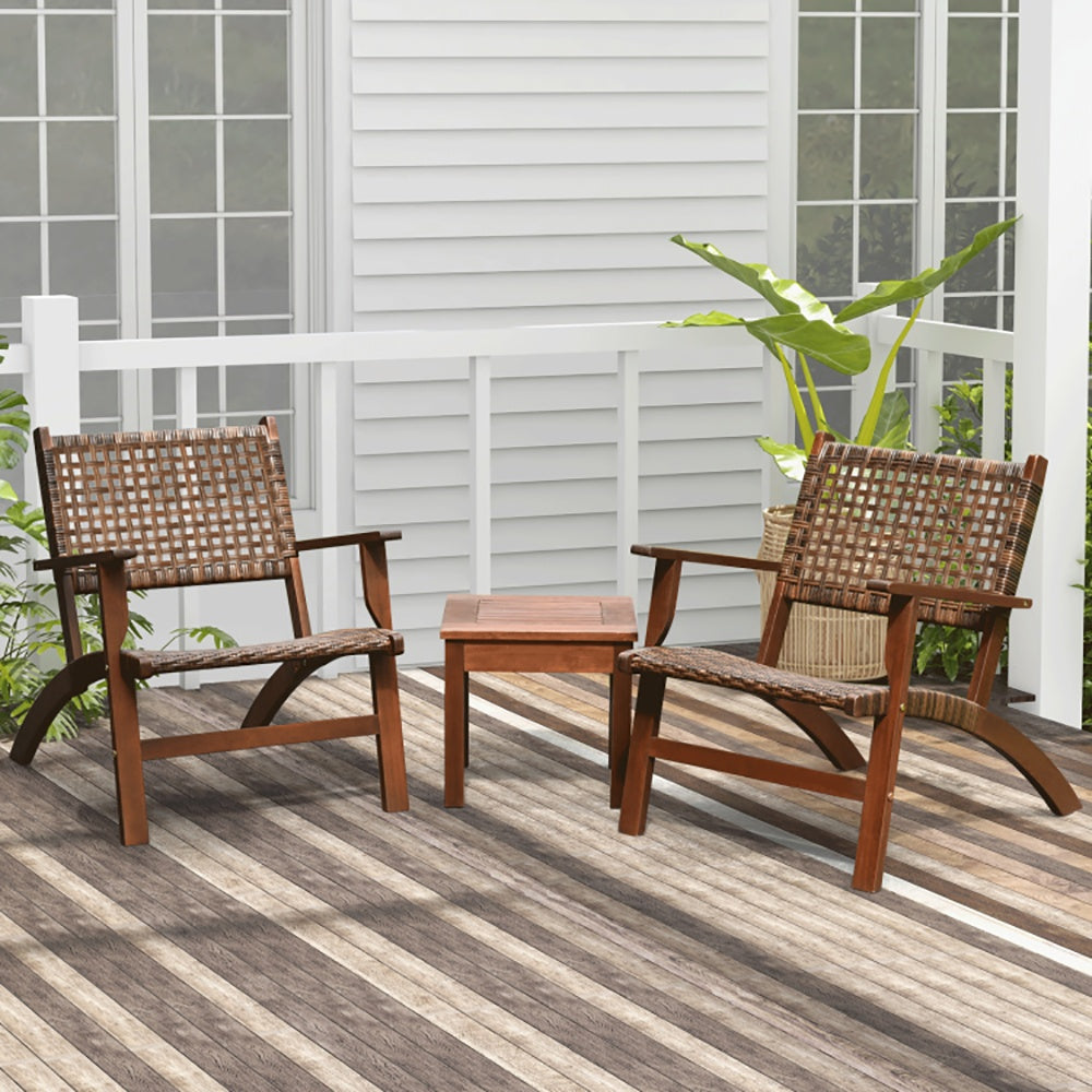 Wooden Patio Furniture Set Outdoor Relaxation