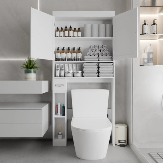 White Farmhouse Storage Cabinet