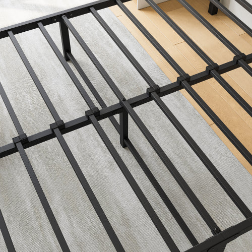 Rustic Wood Platform Bed