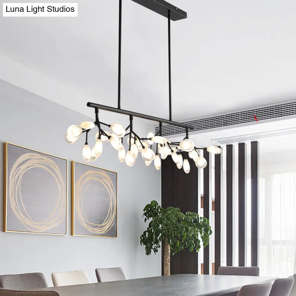 وحدة إضاءة جزيرة الأكريليك DecorBites™: تصميم بسيط مع 36 لمبة - مثالية لغرف الطعام!