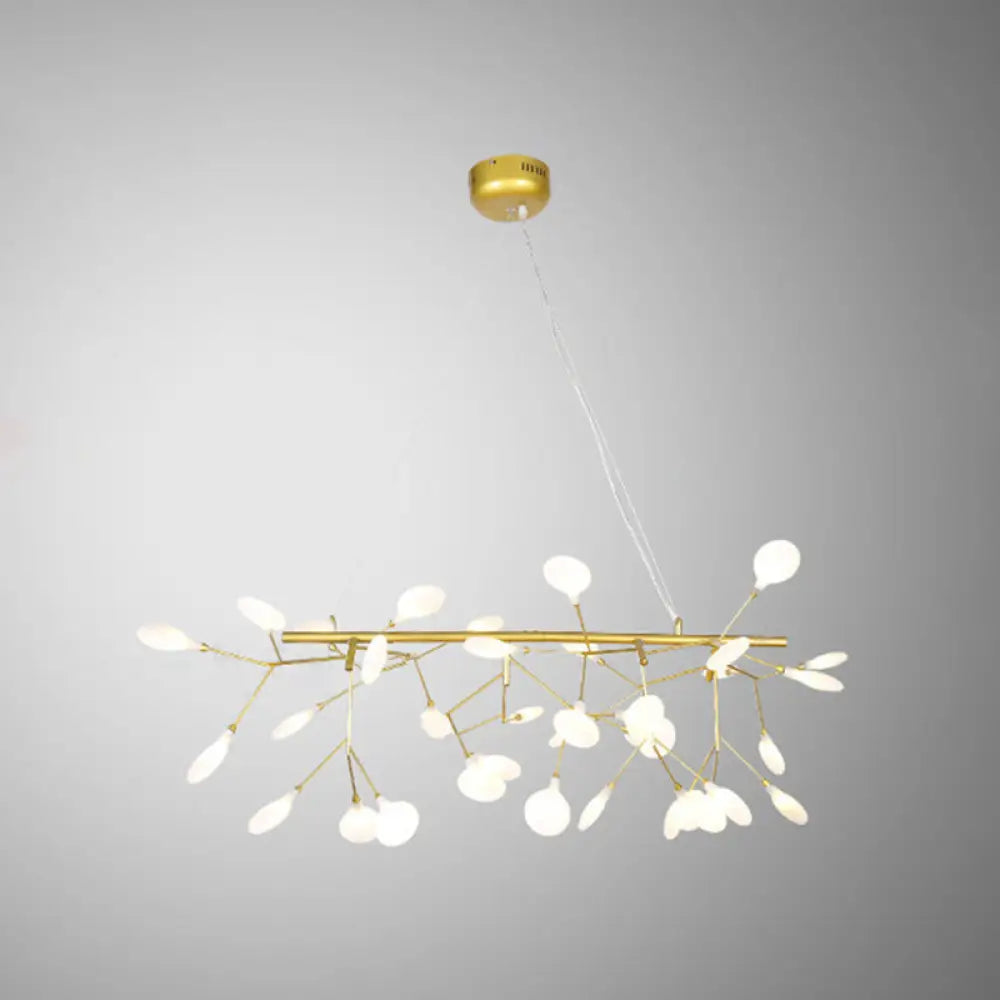 وحدة إضاءة LED معلقة على شكل ورقة أكريليك من DecorBites™ لغرفة الطعام - إضاءة جزيرة عصرية