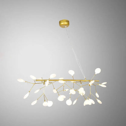 وحدة إضاءة LED معلقة على شكل ورقة أكريليك من DecorBites™ لغرفة الطعام - إضاءة جزيرة عصرية