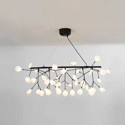 وحدة إضاءة LED معلقة على شكل ورقة أكريليك من DecorBites™ لغرفة الطعام - إضاءة جزيرة عصرية