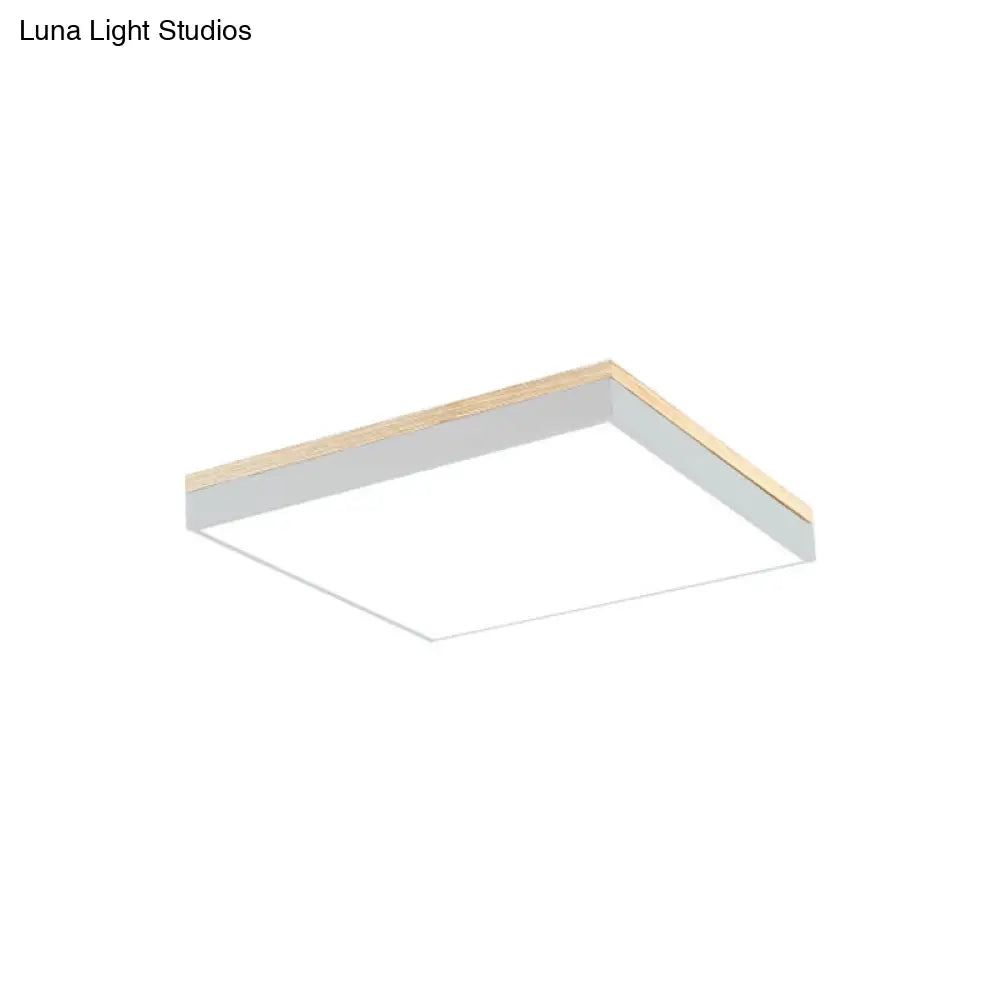 Lámpara de techo LED acrílica DecorBites™ para habitación infantil y pasillo - Lámpara de techo cuadrada Macaron Loft