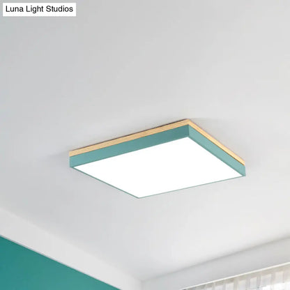 Lámpara de techo LED acrílica DecorBites™ para habitación infantil y pasillo - Lámpara de techo cuadrada Macaron Loft