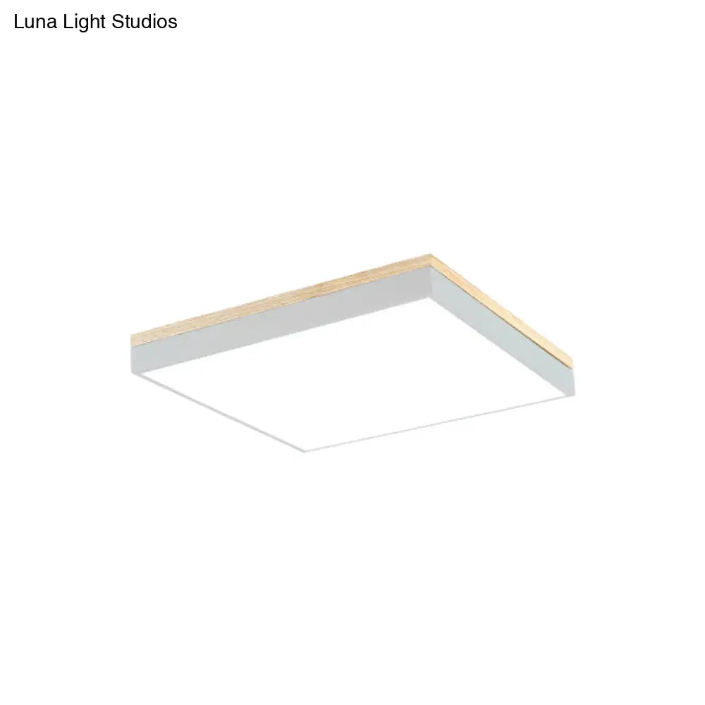 Lámpara de techo LED acrílica DecorBites™ para habitación infantil y pasillo - Lámpara de techo cuadrada Macaron Loft