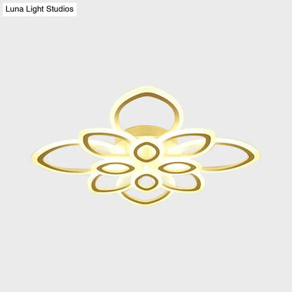 Lámpara de techo empotrada LED acrílica DecorBites™ en blanco moderno - Disponible en 3 anchos