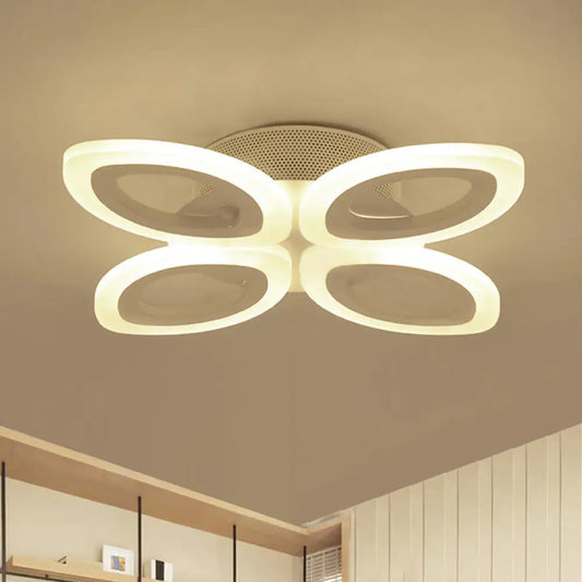 Lámpara de techo empotrada LED acrílica DecorBites™ en blanco moderno - Disponible en 3 anchos