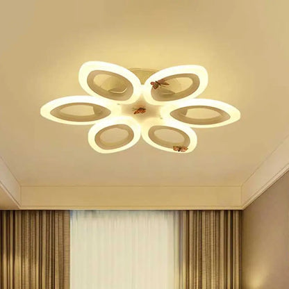 Lámpara de techo empotrada LED acrílica DecorBites™ en blanco moderno - Disponible en 3 anchos