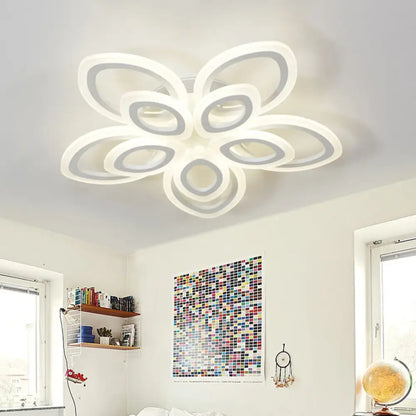 Lámpara de techo empotrada LED acrílica DecorBites™ en blanco moderno - Disponible en 3 anchos