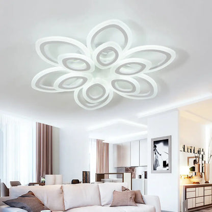 Lámpara de techo empotrada LED acrílica DecorBites™ en blanco moderno - Disponible en 3 anchos