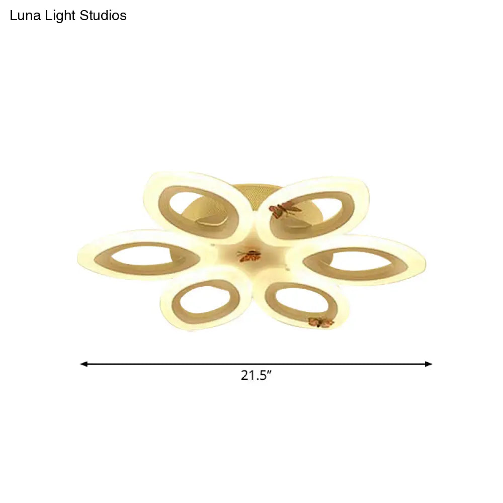 Lámpara de techo empotrada LED acrílica DecorBites™ en blanco moderno - Disponible en 3 anchos