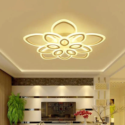 Lámpara de techo empotrada LED acrílica DecorBites™ en blanco moderno - Disponible en 3 anchos