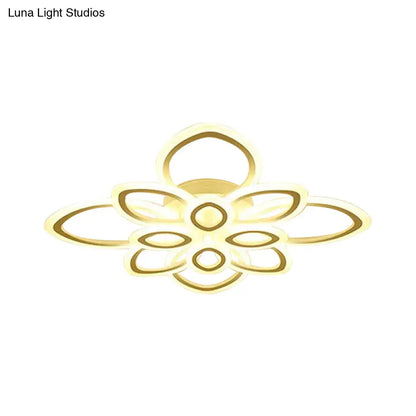 Lámpara de techo empotrada LED acrílica DecorBites™ en blanco moderno - Disponible en 3 anchos