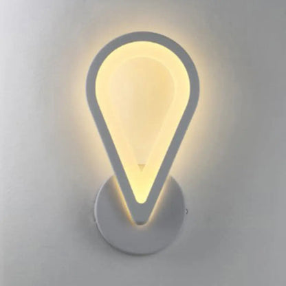 DecorBites™ Acrylic LED Wall Sconce Light in Triangle, Oval, and Teardrop Shapes - Warm or White