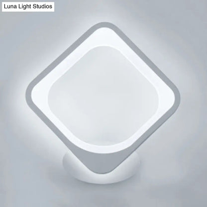 DecorBites™ Acrylic LED Wall Sconce Light in Triangle, Oval, and Teardrop Shapes - Warm or White