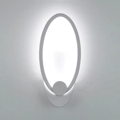 DecorBites™ Acrylic LED Wall Sconce Light in Triangle, Oval, and Teardrop Shapes - Warm or White