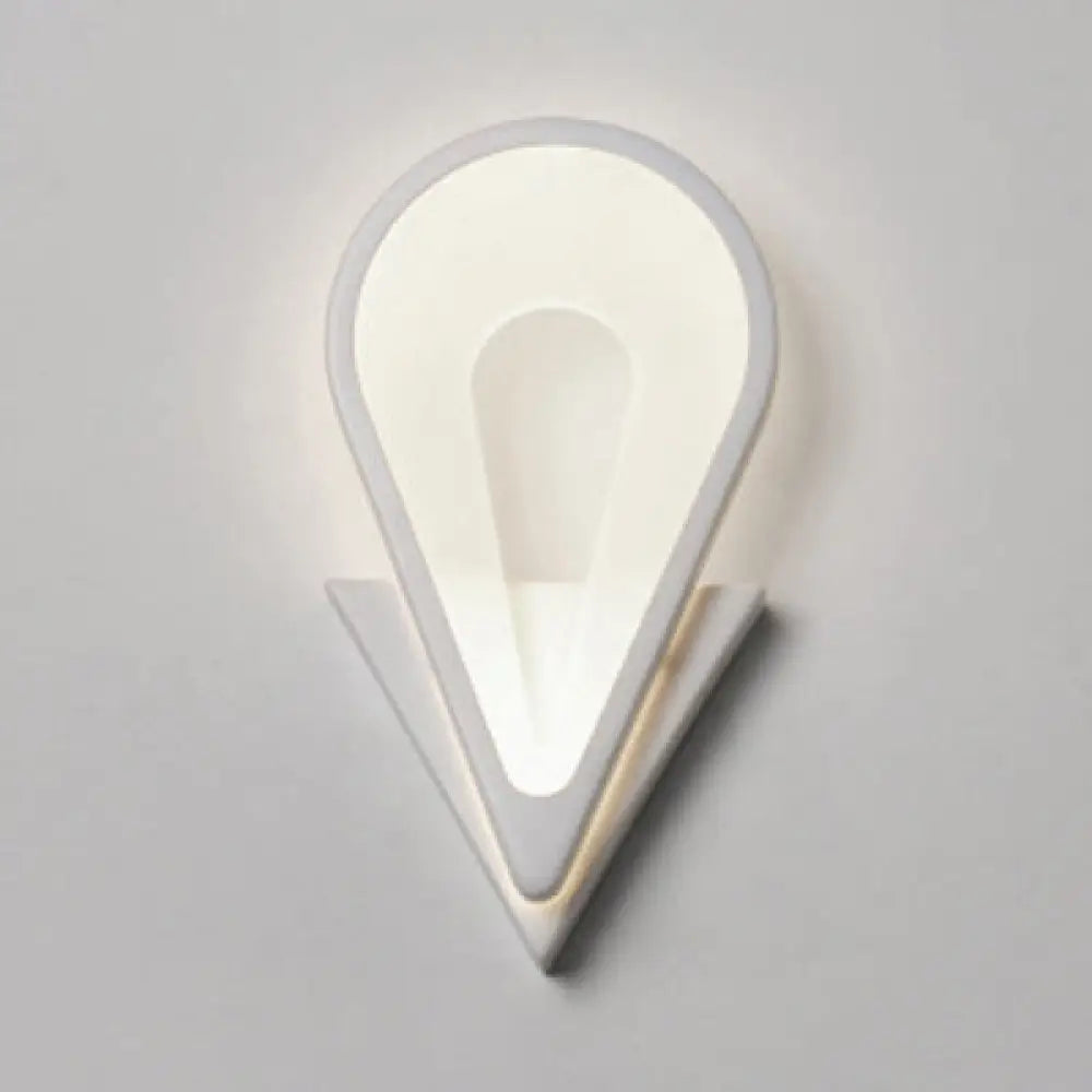 DecorBites™ Acrylic LED Wall Sconce Light in Triangle, Oval, and Teardrop Shapes - Warm or White
