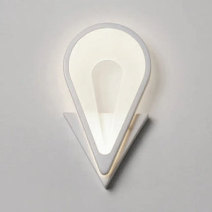 DecorBites™ Acrylic LED Wall Sconce Light in Triangle, Oval, and Teardrop Shapes - Warm or White