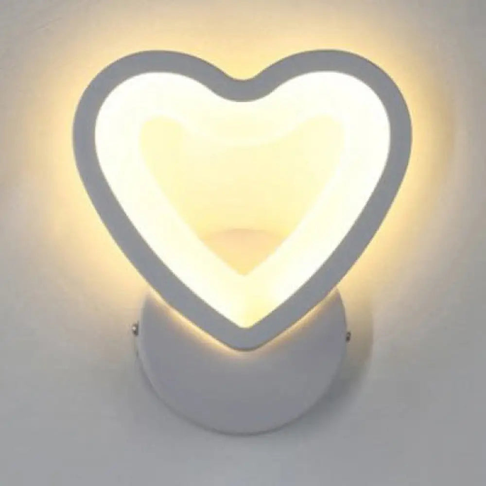 DecorBites™ Acrylic LED Wall Sconce Light in Triangle, Oval, and Teardrop Shapes - Warm or White
