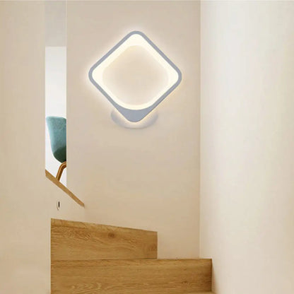 DecorBites™ Acrylic LED Wall Sconce Light in Triangle, Oval, and Teardrop Shapes - Warm or White