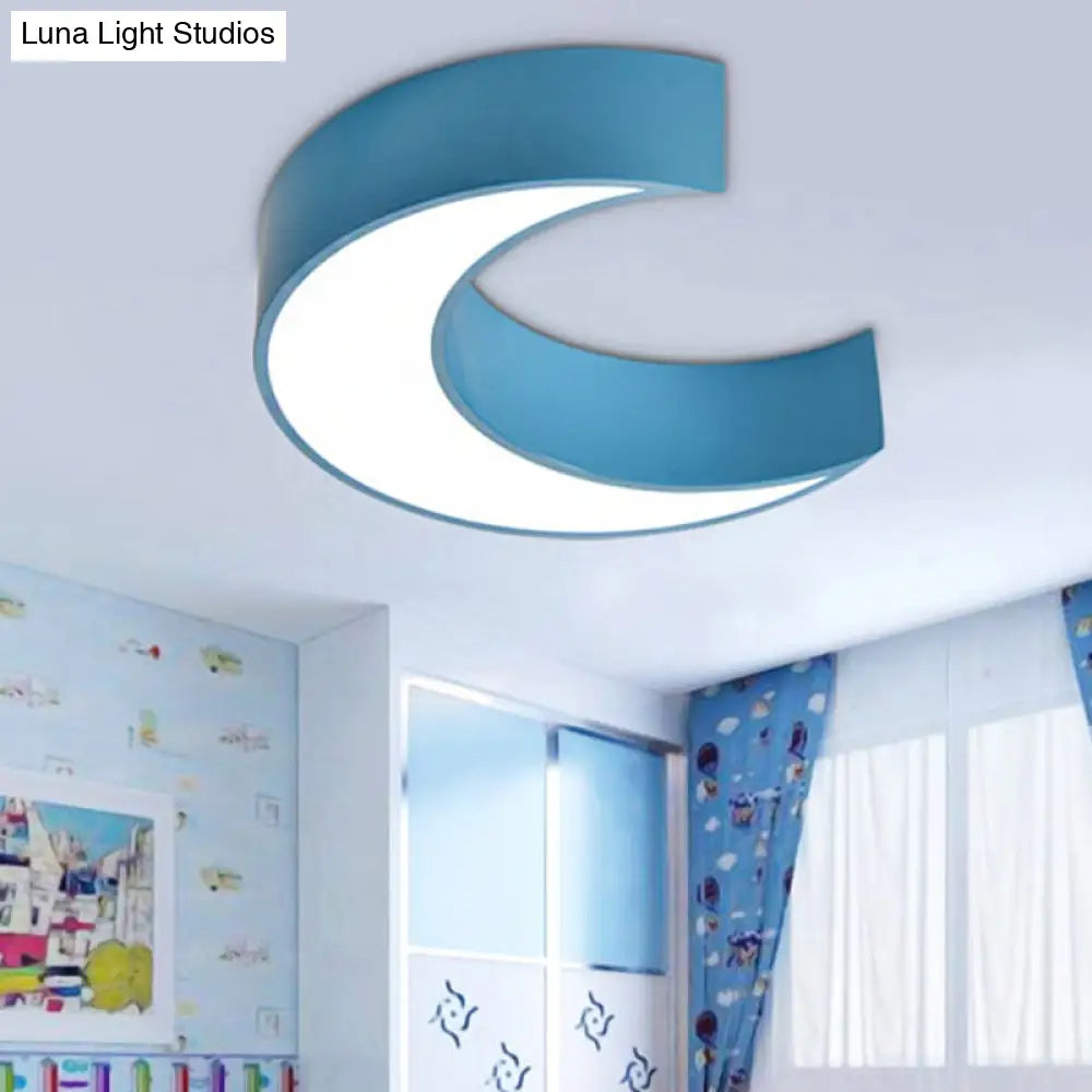 DecorBites™ DecorBites™ Acrylic Lovely Ceiling Fixture Light for Crescent Child Bedroom