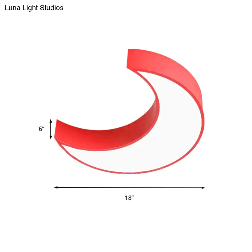 DecorBites™ DecorBites™ Acrylic Lovely Ceiling Fixture Light for Crescent Child Bedroom