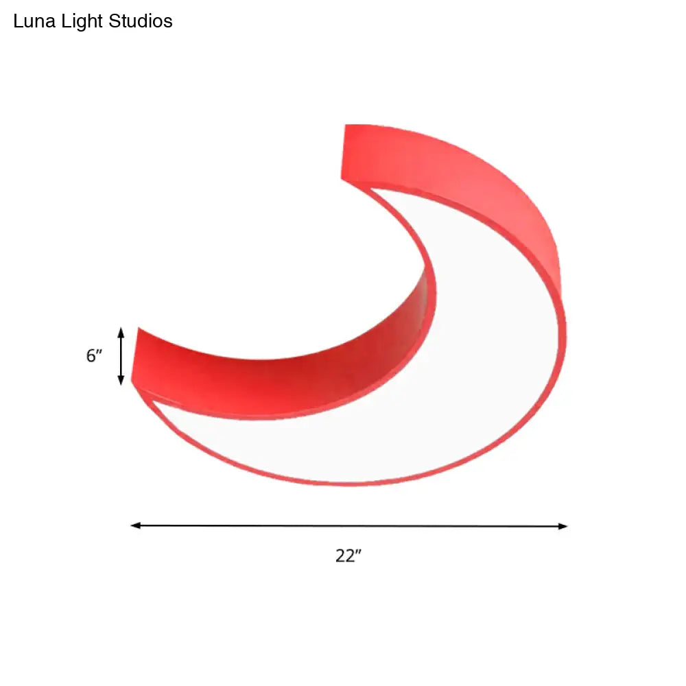 DecorBites™ DecorBites™ Acrylic Lovely Ceiling Fixture Light for Crescent Child Bedroom