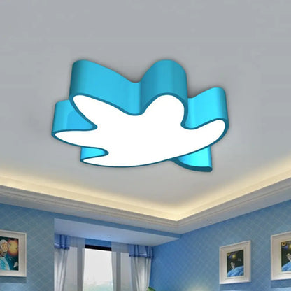 DecorBites™ DecorBites™ Acrylic Maple Leaf Shaped Cartoon LED Flush Mount Light for Kindergarten Ceiling