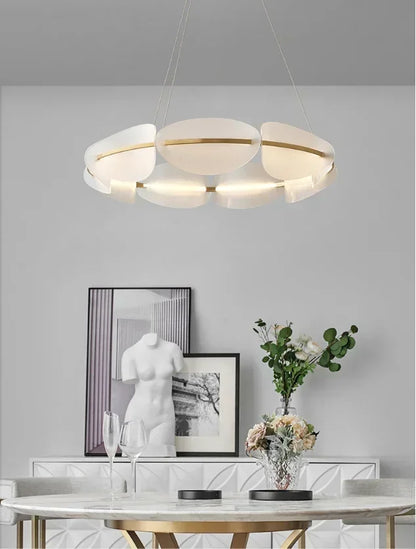 Acrylic Ring Chandelier for Dining Room - Dimmable - Chandelier