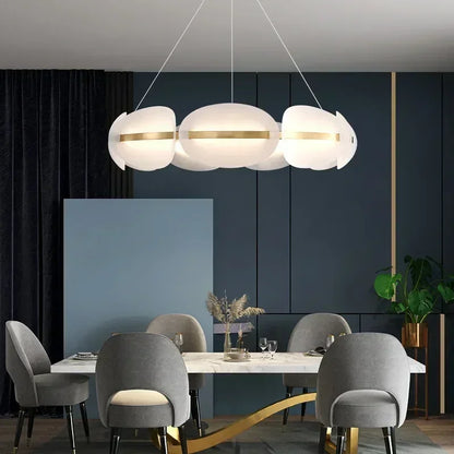 Acrylic Ring Chandelier for Dining Room - Dimmable - Chandelier
