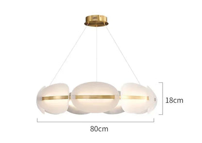 Acrylic Ring Chandelier for Dining Room - Dimmable - Chandelier