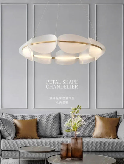 Acrylic Ring Chandelier for Dining Room - Dimmable - Chandelier