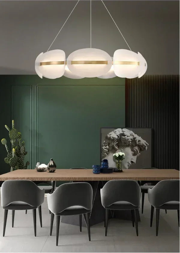 Acrylic Ring Chandelier for Dining Room - Dimmable - Chandelier