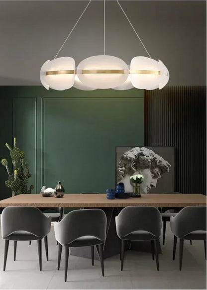 Acrylic Ring Chandelier for Dining Room - Dimmable - Chandelier