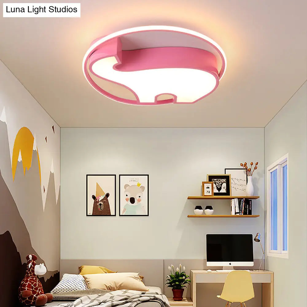 DecorBites™ DecorBites™ Acrylic Round Flush Mount Cartoon Ceiling Light for Bedroom