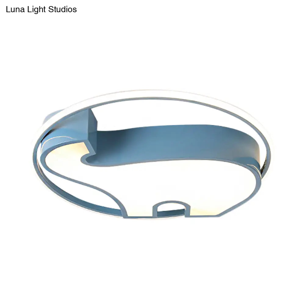 DecorBites™ DecorBites™ Acrylic Round Flush Mount Cartoon Ceiling Light for Bedroom