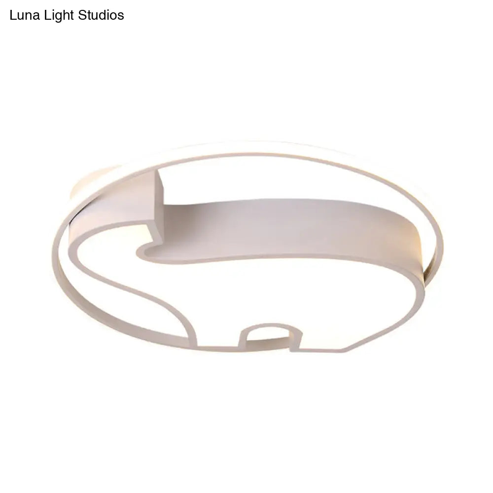 DecorBites™ DecorBites™ Acrylic Round Flush Mount Cartoon Ceiling Light for Bedroom