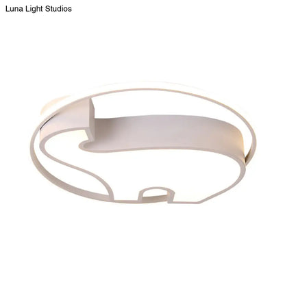 DecorBites™ DecorBites™ Acrylic Round Flush Mount Cartoon Ceiling Light for Bedroom