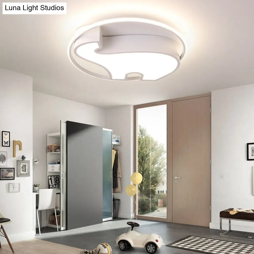 DecorBites™ DecorBites™ Acrylic Round Flush Mount Cartoon Ceiling Light for Bedroom