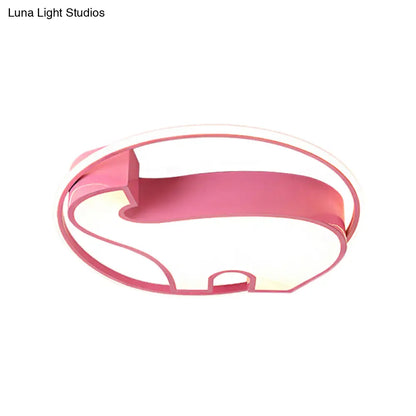 DecorBites™ DecorBites™ Acrylic Round Flush Mount Cartoon Ceiling Light for Bedroom