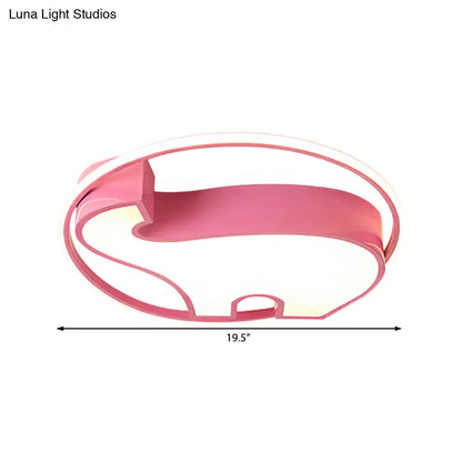 DecorBites™ DecorBites™ Acrylic Round Flush Mount Cartoon Ceiling Light for Bedroom