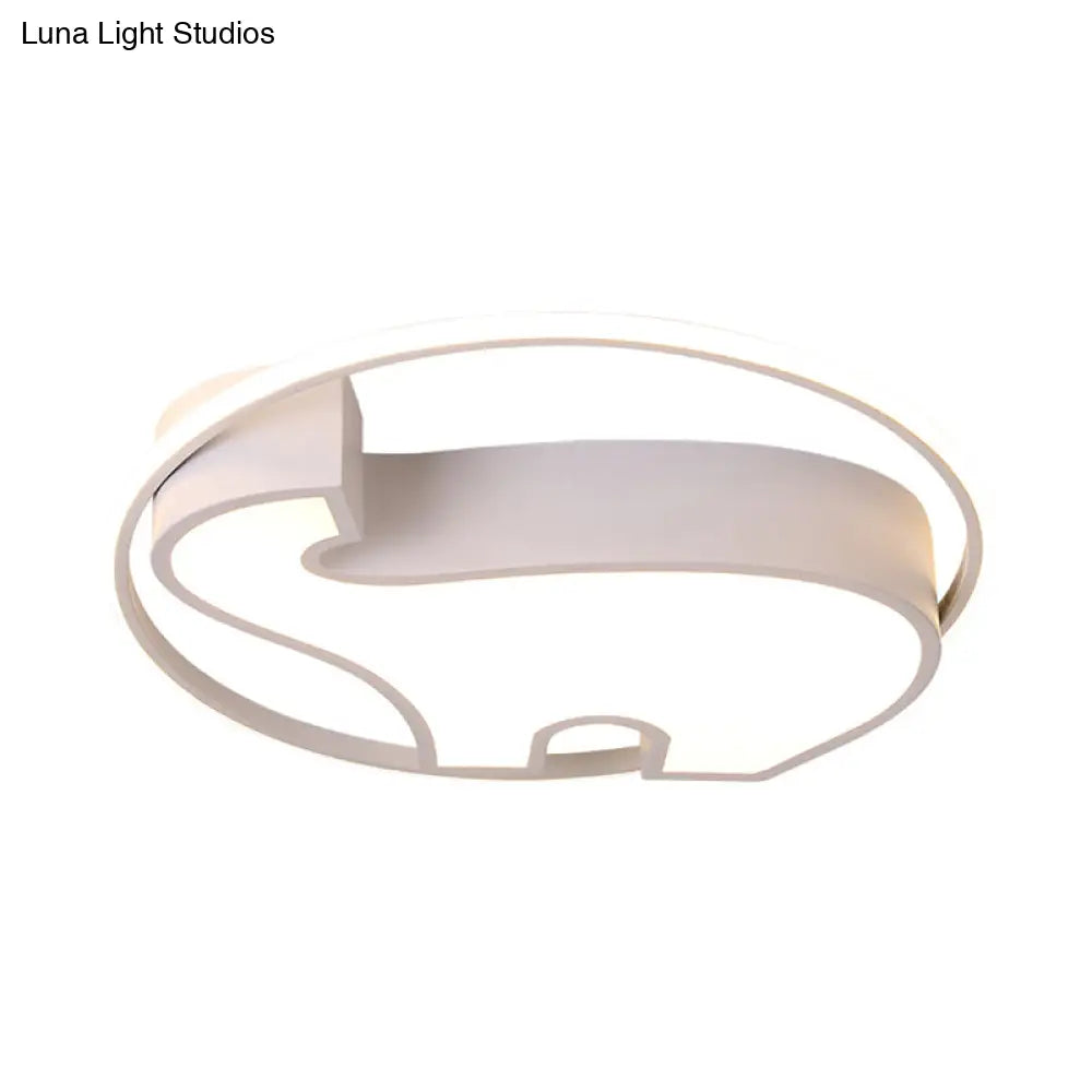 DecorBites™ DecorBites™ Acrylic Round Flush Mount Cartoon Ceiling Light for Bedroom