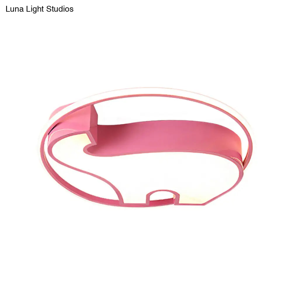 DecorBites™ DecorBites™ Acrylic Round Flush Mount Cartoon Ceiling Light for Bedroom