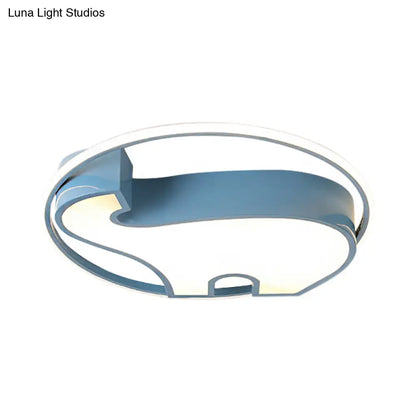 DecorBites™ DecorBites™ Acrylic Round Flush Mount Cartoon Ceiling Light for Bedroom