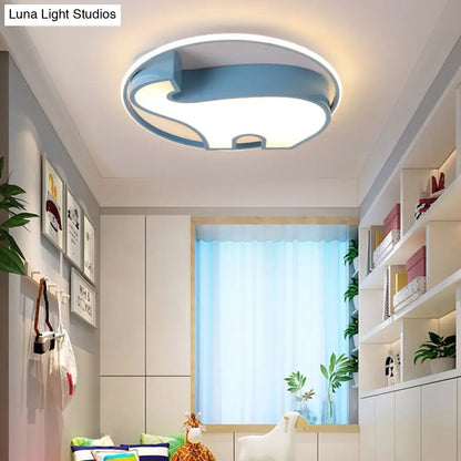DecorBites™ DecorBites™ Acrylic Round Flush Mount Cartoon Ceiling Light for Bedroom