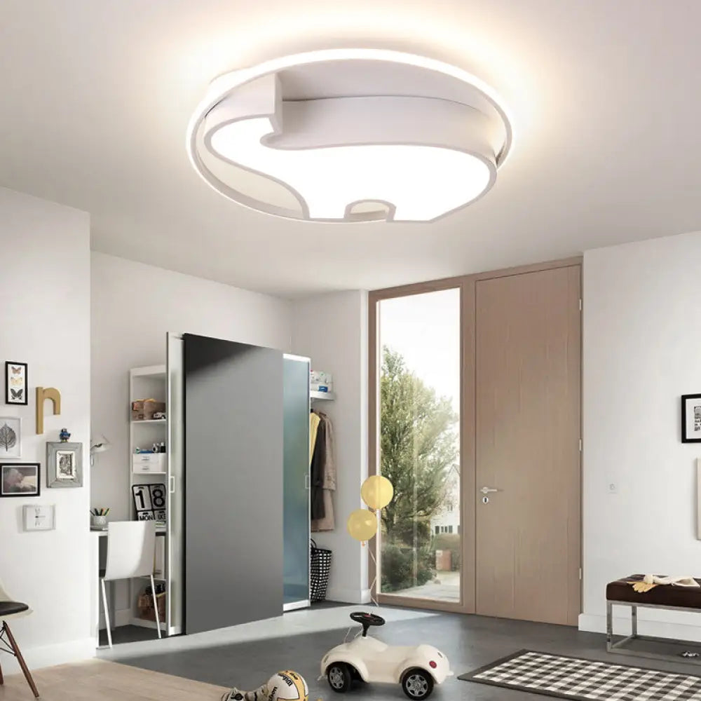 DecorBites™ DecorBites™ Acrylic Round Flush Mount Cartoon Ceiling Light for Bedroom